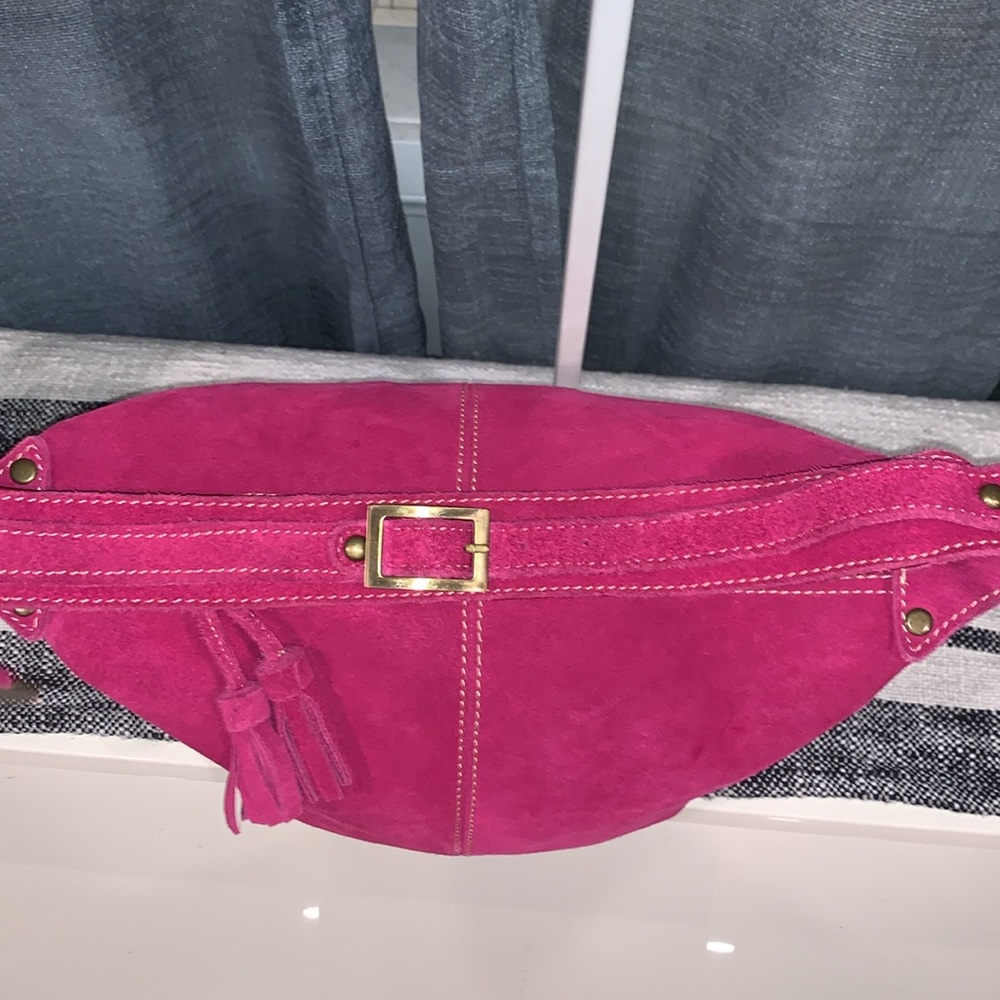 SAVANNA baguette suede bag ( Genuine leather) - Picture 7 of 13